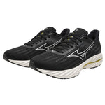 Mizuno Wave Inspire 21 2E Wide Fit Men's Black White Vibrant Yellow