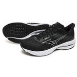 Mizuno Wave Inspire 21 D Wide Fit Women's Black Silver Metallic Grey