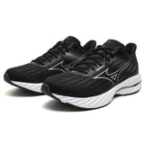 Mizuno Wave Inspire 21 D Wide Fit Women's Black Silver Metallic Grey