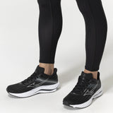 Mizuno Wave Inspire 21 D Wide Fit Women's Black Silver Metallic Grey