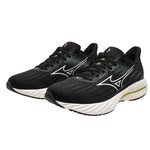 Mizuno Wave Inspire 21 D Wide Fit Women's Black White Vibrant Yellow