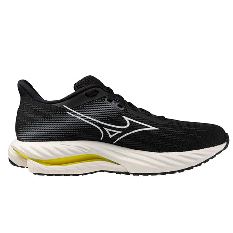 Mizuno Wave Inspire 21 D Wide Fit Women's Black White Vibrant Yellow