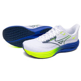 Mizuno Wave Rider 29 Men's White Estate Blue Lightning Yellow