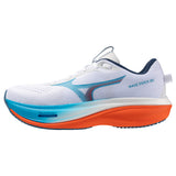 Mizuno Wave Rider 30 Men's White Blue Jewel Orange