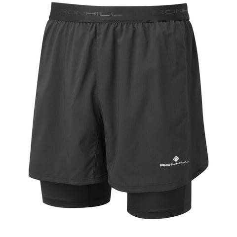 Ronhill Tech 5 Inch Twin Shorts Men's Black