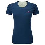 Ronhill Tech Race Short Sleeve Tee Women's Dark Navy Honeydew