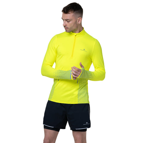 Ronhill Tech Reflect Half Zip Men's Flourescent Yellow Reflect