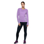 Ronhill Tech Reflect Long Sleeve Tee Womens Iris Marl Reflect