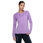 Ronhill Tech Reflect Long Sleeve Tee Womens Iris Marl Reflect