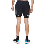 Ronhill Tech Reflect Men's 5 Inch Twin Shorts Black Reflect