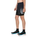 Ronhill Tech Reflect Men's 5 Inch Twin Shorts Black Reflect