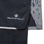 Ronhill Tech Reflect Men's 5 Inch Twin Shorts Black Reflect