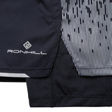 Ronhill Tech Reflect Men's 5 Inch Twin Shorts Black Reflect