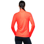 Ronhill Tech Reflect Women's Half Zip Tee Hot Coral Reflect