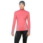 Ronhill Tech Reflect Women's Half Zip Tee Salsa Reflect