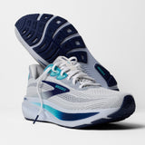 Brooks Ghost 17 Men's White Beacon Blue Ipanema