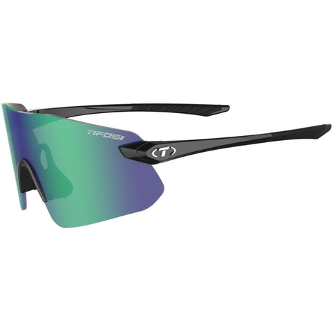 Tifosi Vogel SL Single Lens Sunglasses Gloss Black Smoke Green