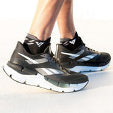 Versus Black Titanium Running Ankle Socks