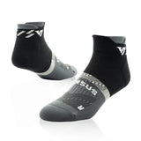 Versus Black Titanium Running Ankle Socks