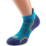 1000 Mile Run Socklet Men's Kingfisher/Navy Twin Pack