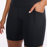 2XU Aero Mid Rise Compression 6 Inch Shorts Women's Black Silver Reflective