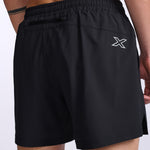 2XU Aero 5 Inch Shorts Men's Black Silver Reflective