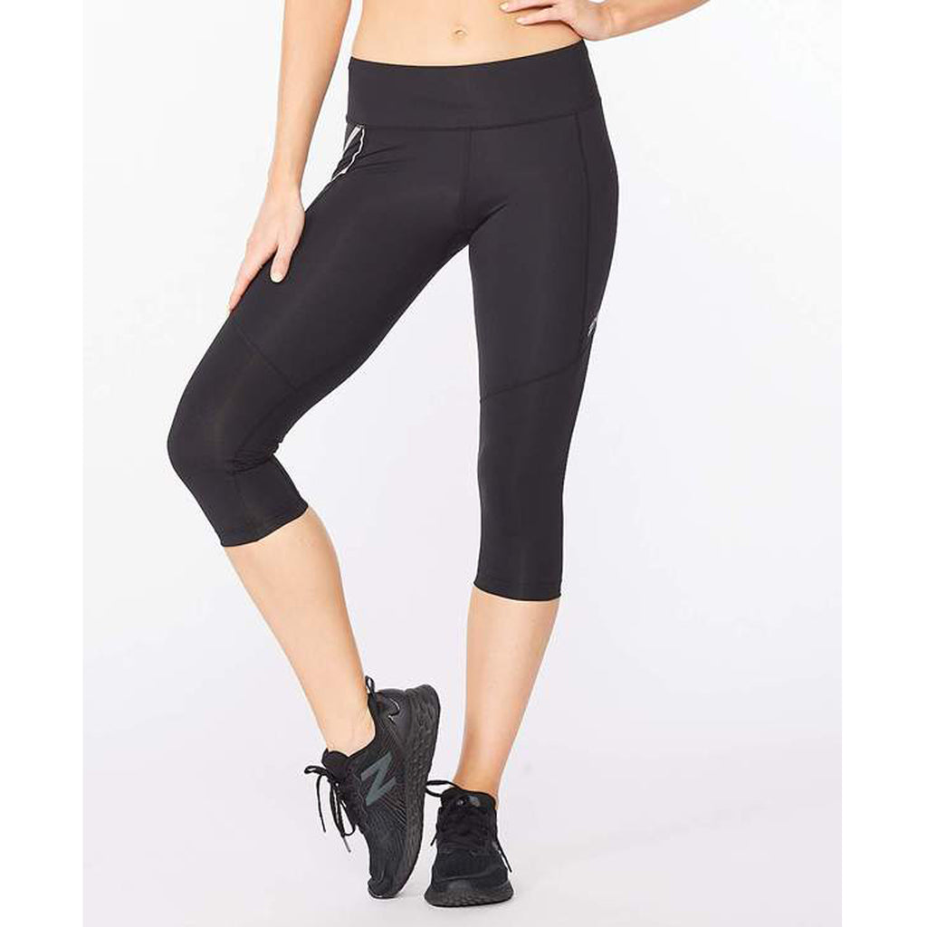 2Xu Active Compression Leggings With Silver Logo On Leg