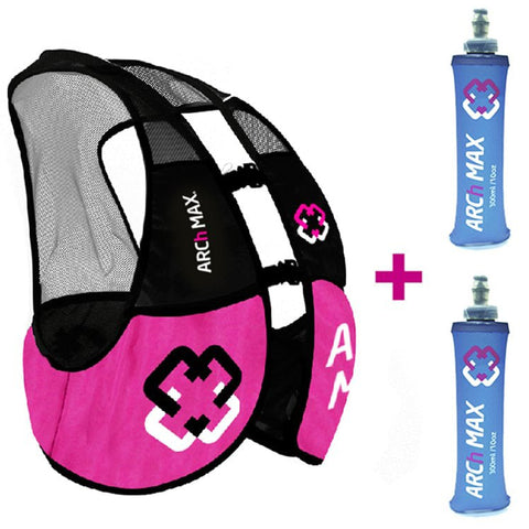 Arch Max Hydration Vest Pink 2.5L + 2 Soft Flasks
