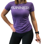 Running Form Runner Tee Women's Heather Purple