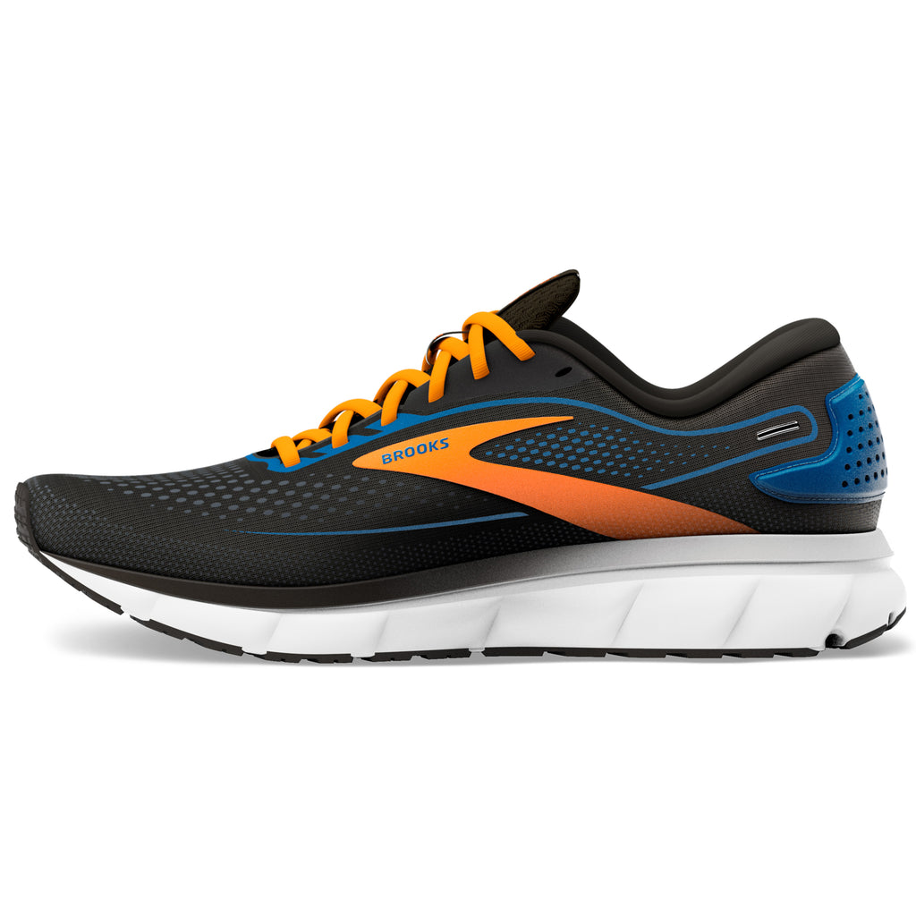 Brooks Trace 2 Men's Neutral Running Shoe Black Classic Blue Orange –  Running Form